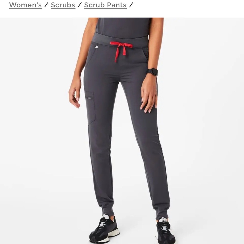 Figs Charcoal Zamora Jogger Pants - Grey
